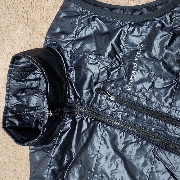 Vineyard Vines Martha Vineyard Black Puffer Vest Jacket Men's Size S Small - Picture 3 of 12